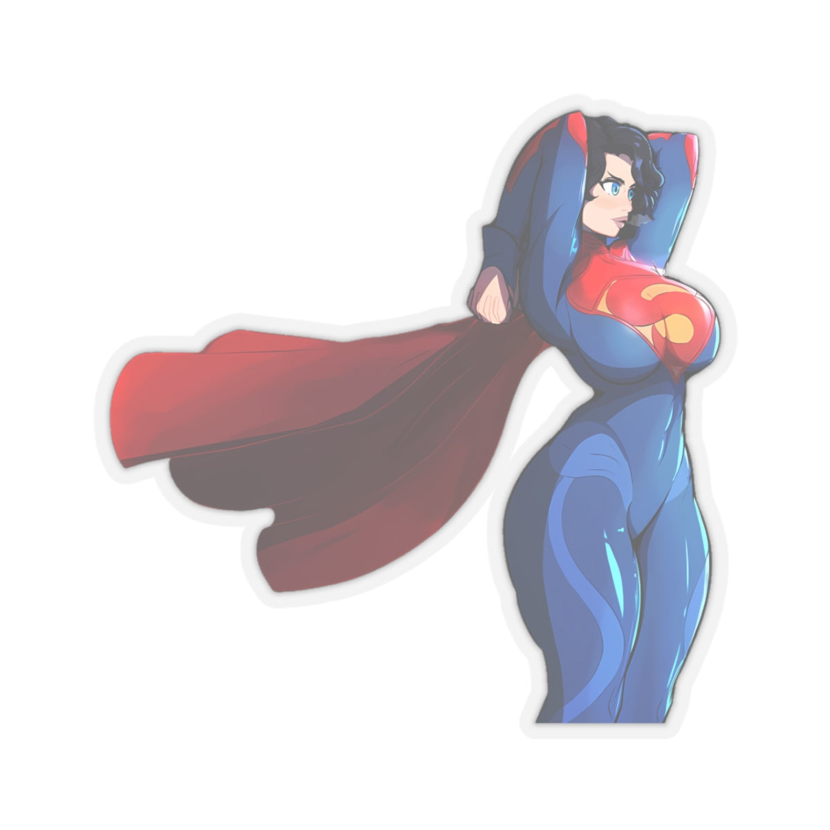 SuperHero Sticker Protector Superhuman Champion Vigilante Protector Anime Cartoon Lewd Stickers E487