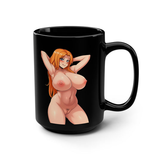Cute Anime Girl Mug,Anime Mugs,Manga Mug,Uncensored Mugs,Mature Mugs,Coffee Mugs For Men Gift,White  Black 11oz 15oz Cups,M22D