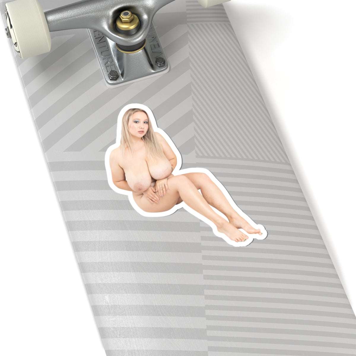 Erotic Sticker Big Tits Pinup Model