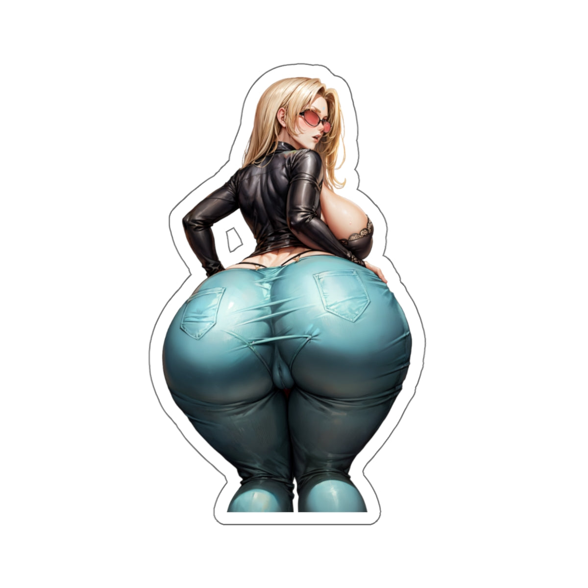 Tsuna Ai Generated Thicc Hot Girl Sticker Lewd Anime Sexy Women Stickers E430