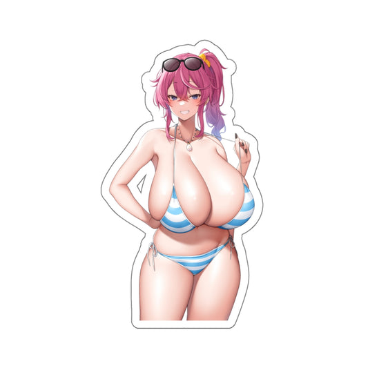 Cute Anime Girl Sticker Kawaii Manga Stickers Pretty Women Big Breast Female Vinyl Stickers E333