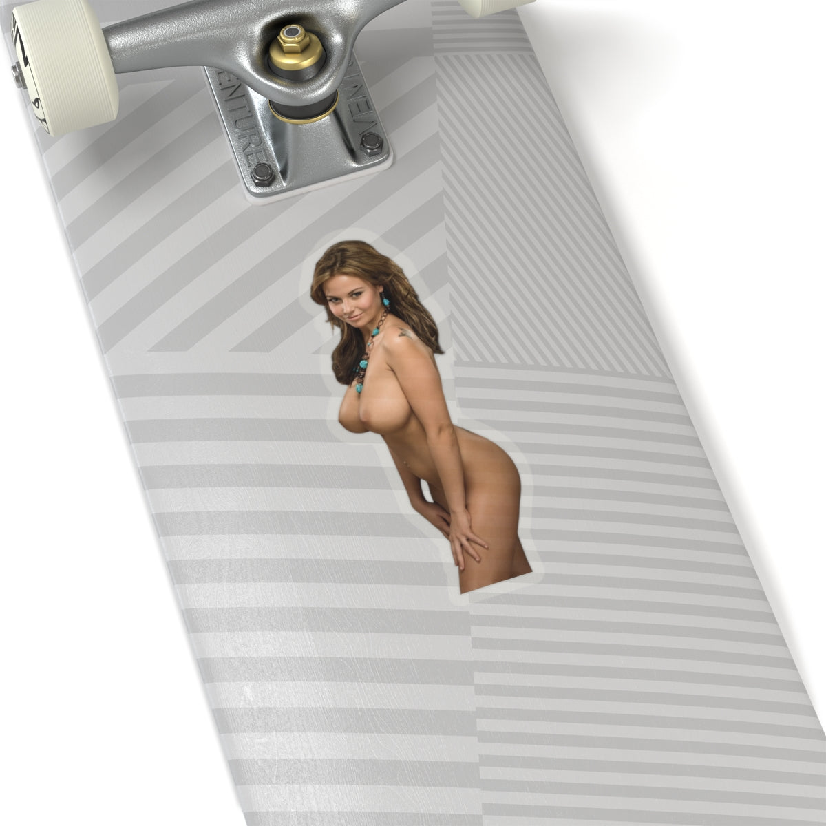 Vintage Pinup Nude Girl Sticker Sexy Model Big Bust Adult Vinyl Decal