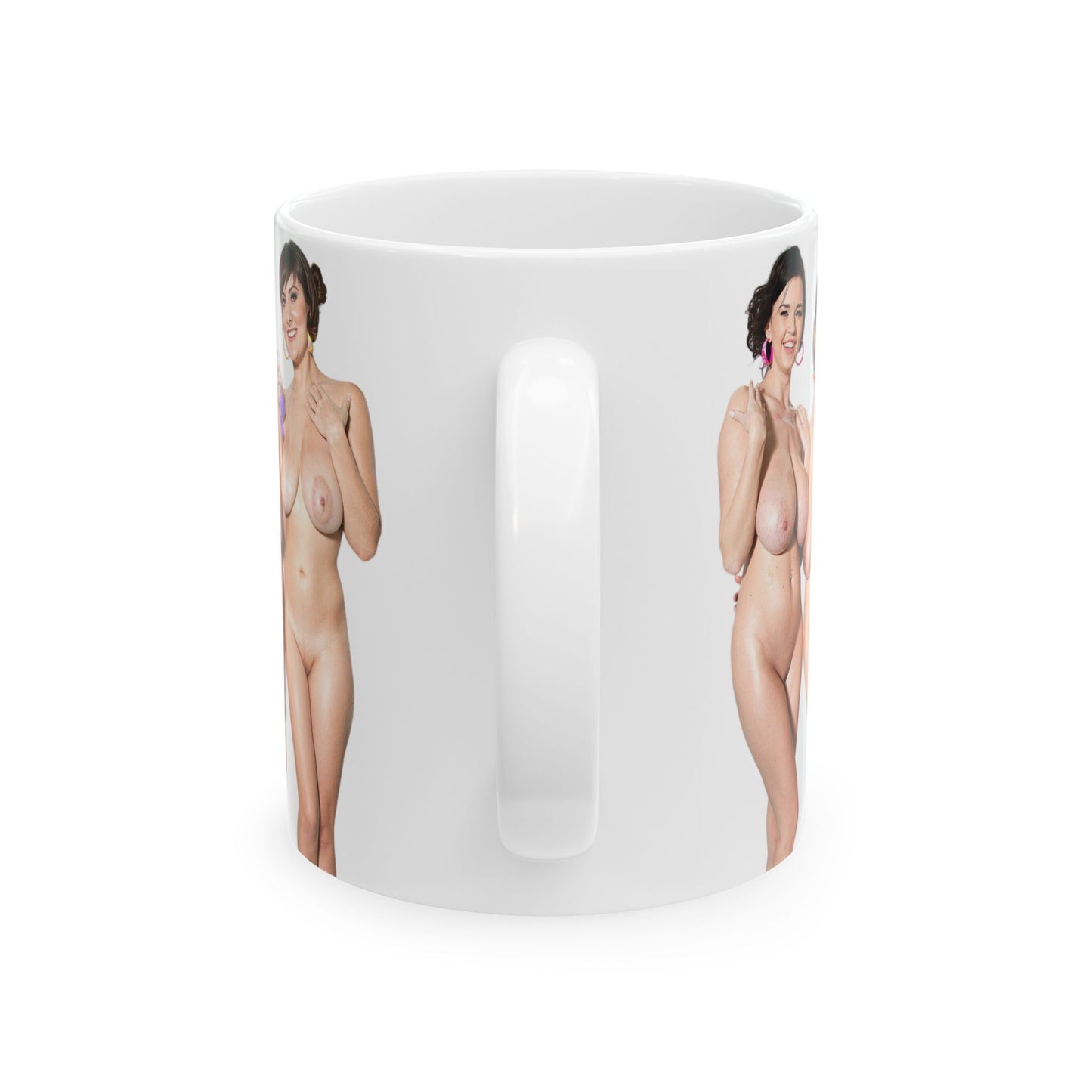 Big Tits Girls Mugs Adult Uncensured Sexy Woemen Nude Naked Pinup Ceramic Mug, (11oz, 15oz)