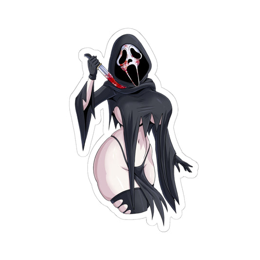 Anime Horror Sticker Manga horror decal Horror stickers Spooky anime sticker Gothic anime decal Creepy otaku stickers Parody Movie Stickers E1129