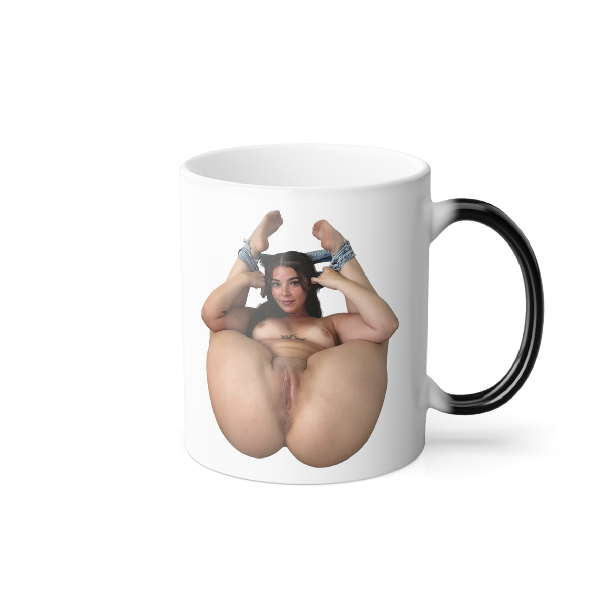 Nude Woman Coffee Mug 11oz Color Changing Cup Sexy Girl Pinup Design Uncensored