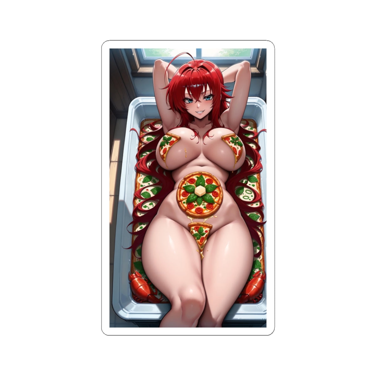 Anime Food Sticker Sexy Girl Lewd Stickers