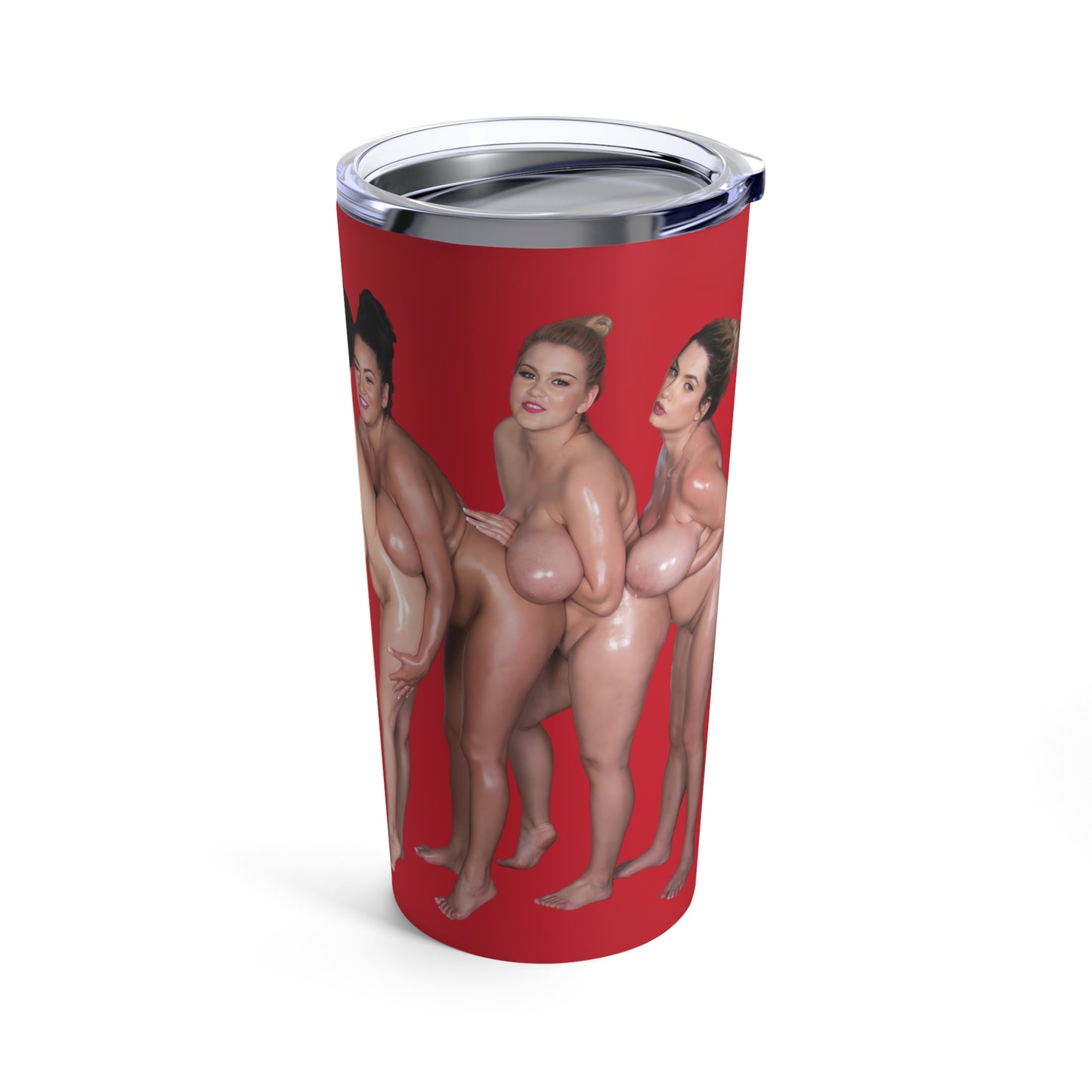 Naked Girls Tumbler Nude Women Coffee Cup Uncensored Pinup Tumbler for Cold Hot Drinks 20oz Travel Mug Stainless Steel T2 (20oz,red)