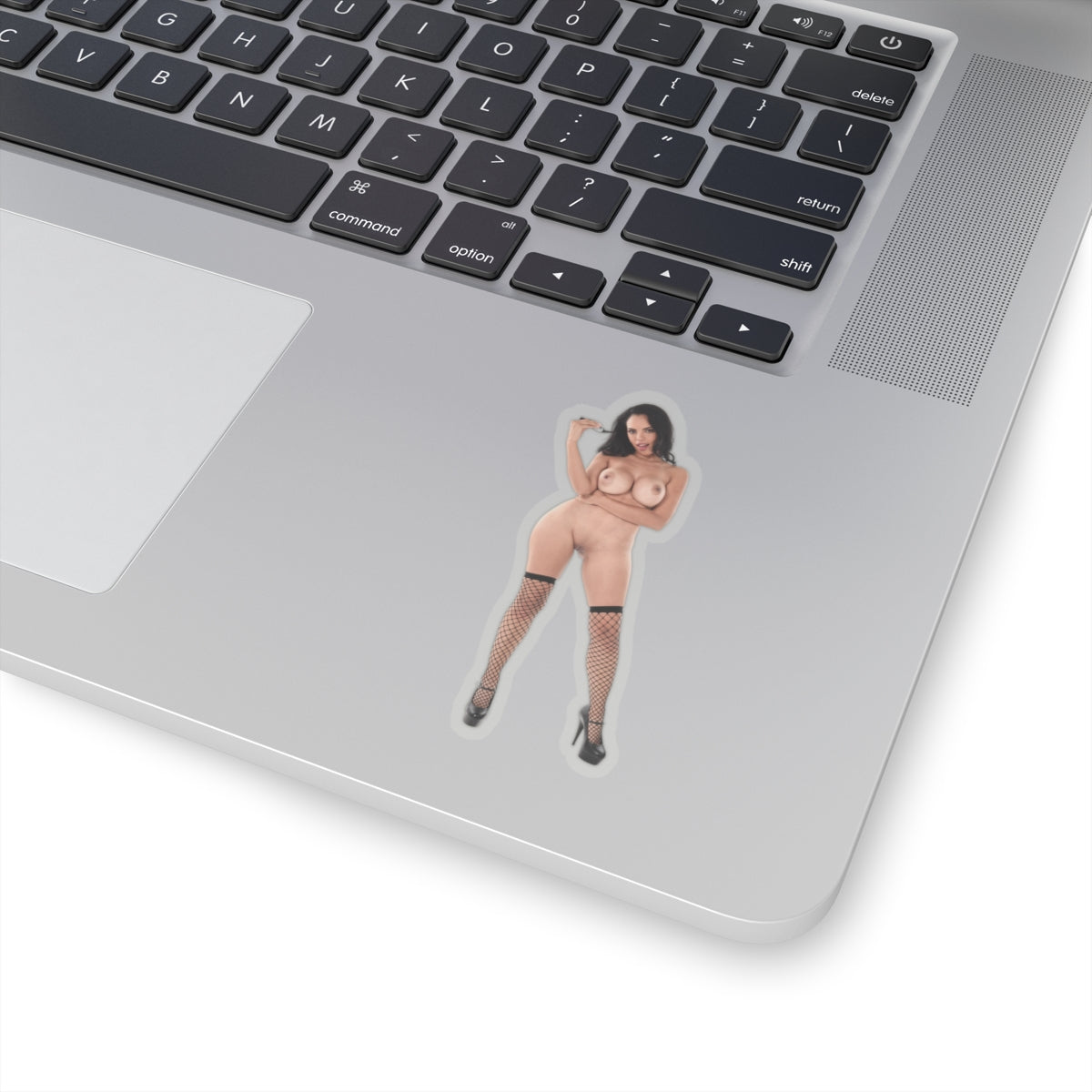 Vintage Nude Pinup Girl Sticker – Sexy Model Decal, Adult Vinyl Art, Funny Gift for Him