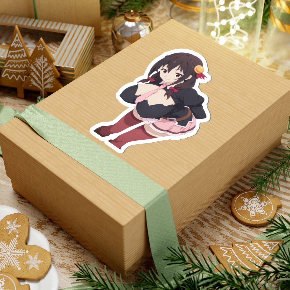 Anime Girls Sticker Pack – Cute Kawaii Waterproof Vinyl Decals for Laptop, Water Bottle, Car, Phone, Skateboard – Aesthetic Japanese Manga Stickers for Teens & Adults E1366