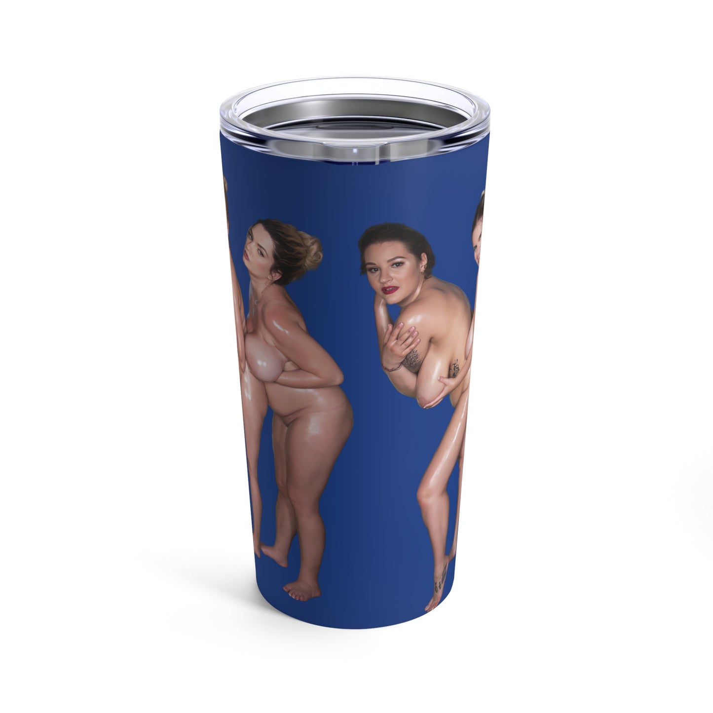 AANaked Girls Tumbler Nude Women Coffee Cup Uncensored Pinup Tumbler for Cold Hot Drinks 20oz Travel Mug Stainless Steel T2 (20oz, blue)