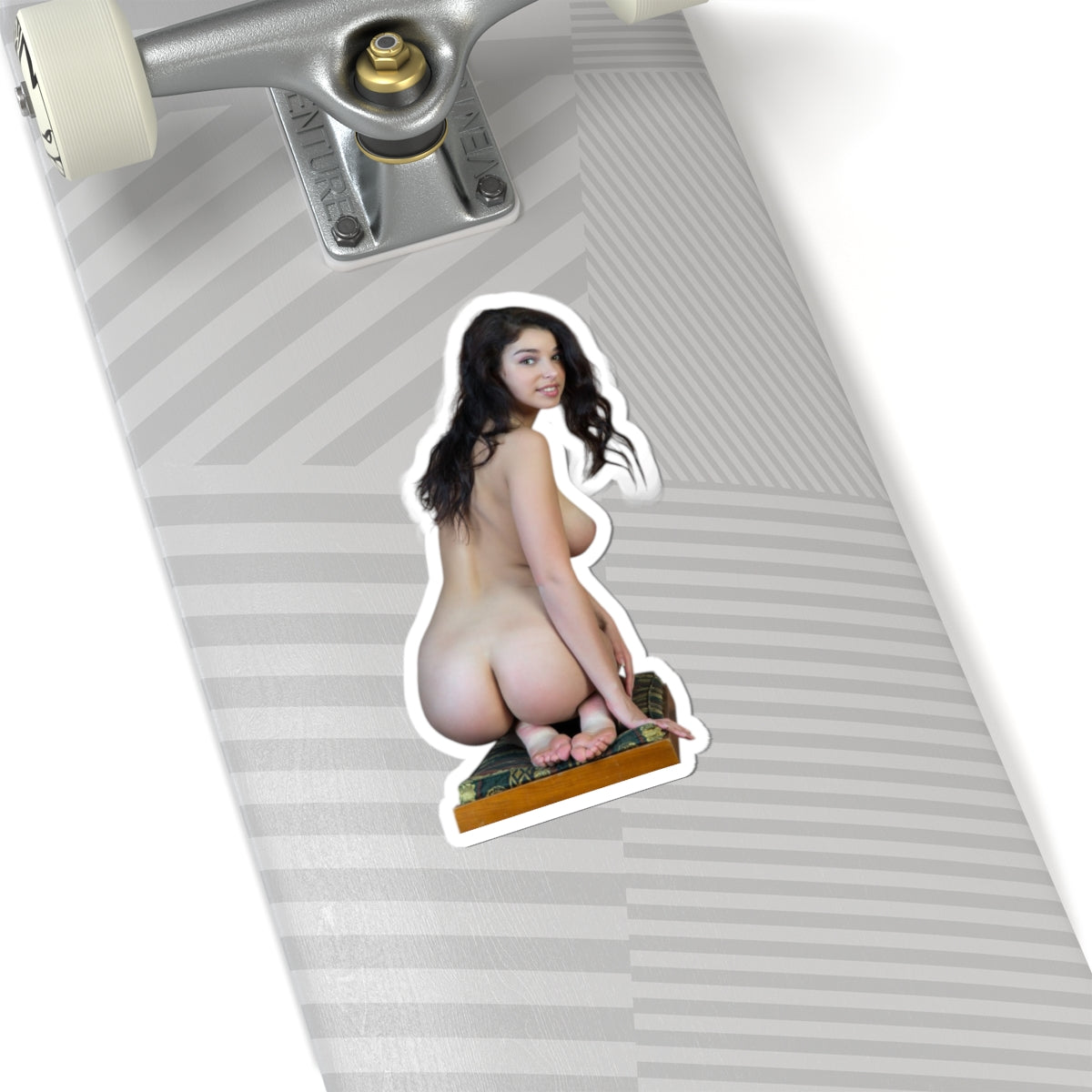 Adult Pinup Girl Sticker Sexy Nude Model Big Bust Vinyl Car Laptop Decal