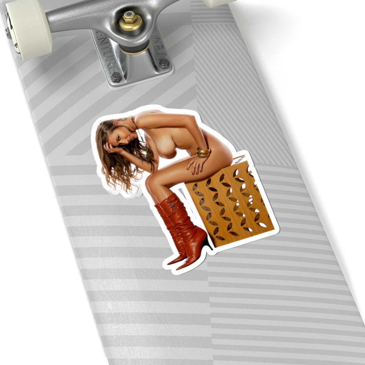 Vintage Nude Girl Sticker Retro Pinup Woman Vinyl Decal
