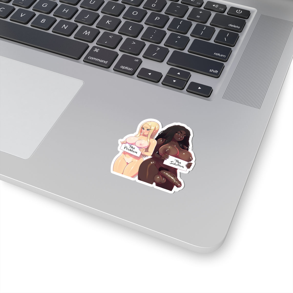 Futanari Black Girl Sticker Anime Girl Hentai Sticker Text Decals