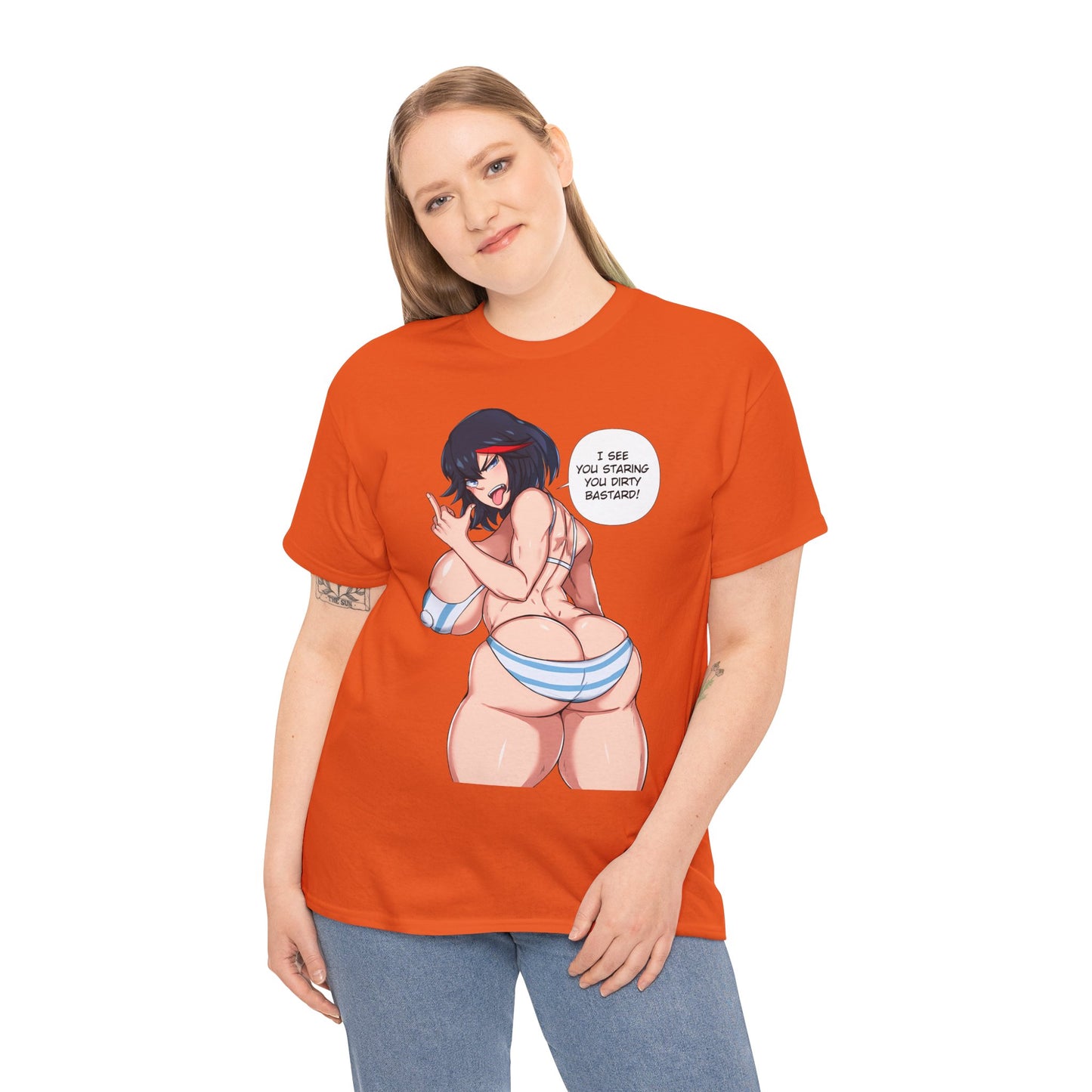 Sexy Anime Girl t-shirt Anime t-shirts Manga t-shirts Meme Tshirt Ass T-shirts Cartoon Shirt Lewd Anime T-shirts Black Tshirt Sizes From M to 5XL