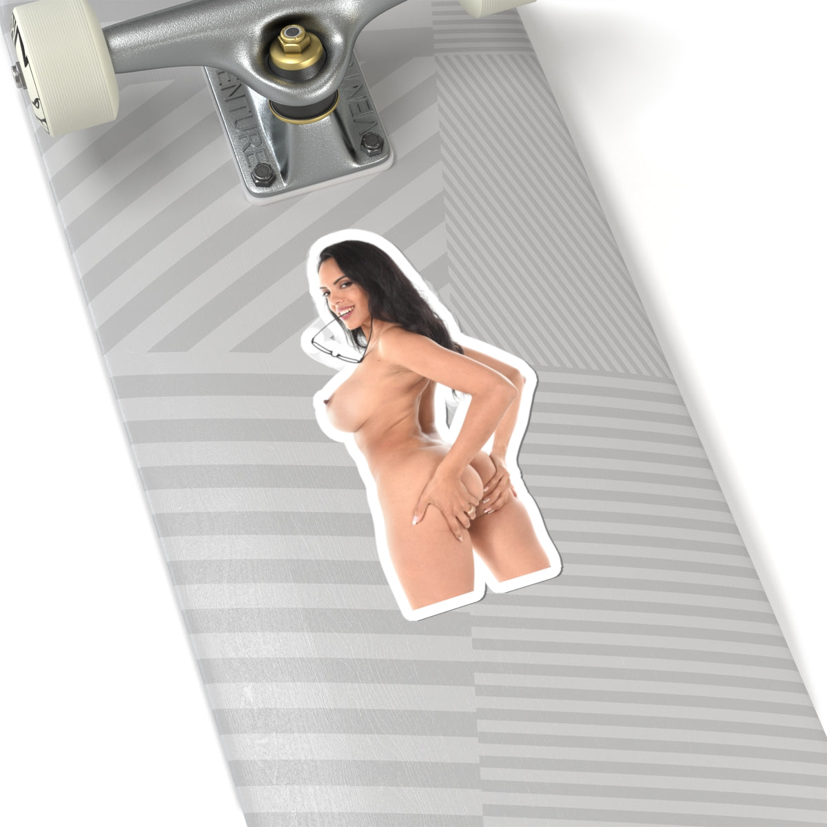 Sexy Nude Pinup Girl Sticker – Vintage Model Decal, Adult Collectible, Gift for Him, Waterproof Vinyl