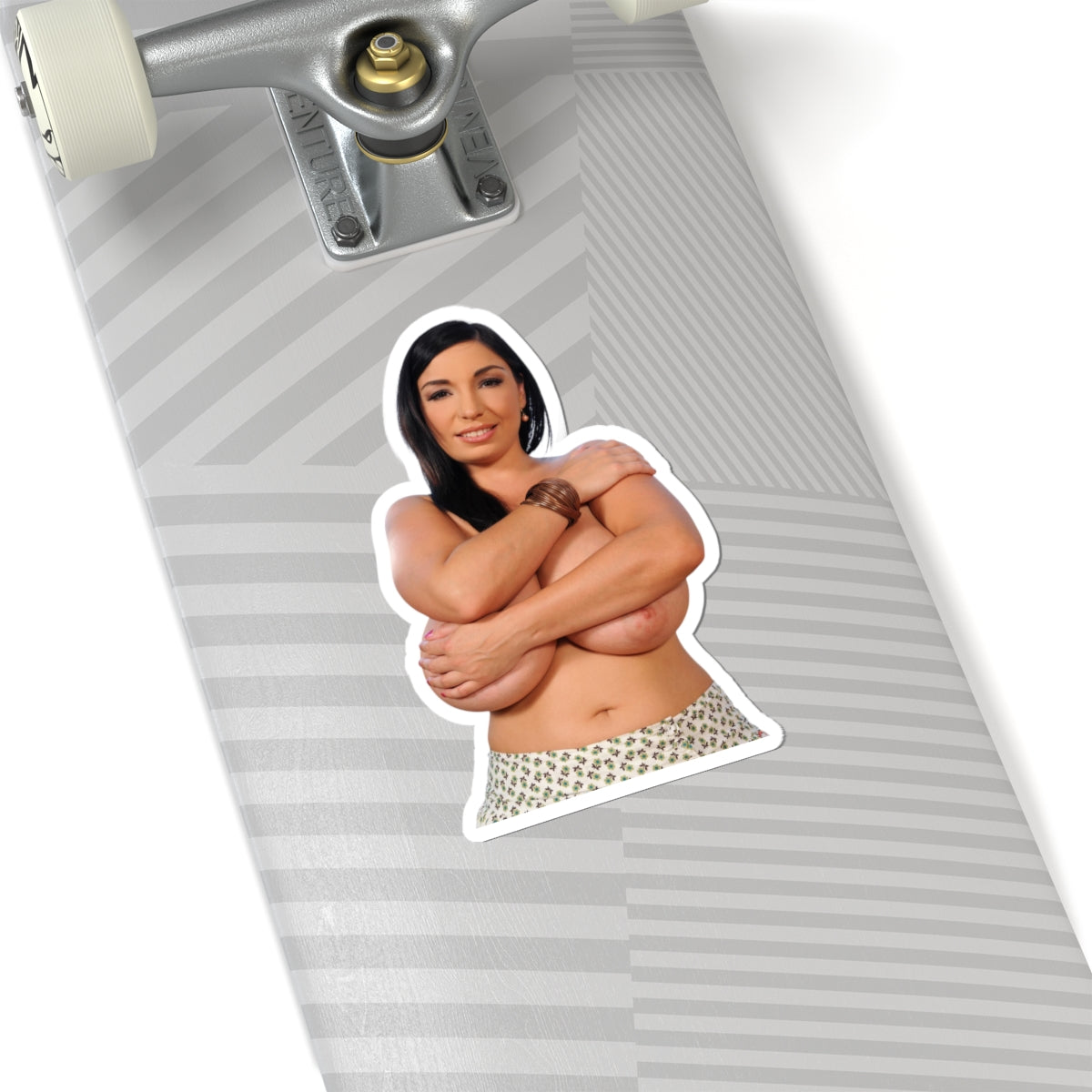 Busty Girl Vinyl Sticker Pinup Model Adult Decal Glamour Artwork