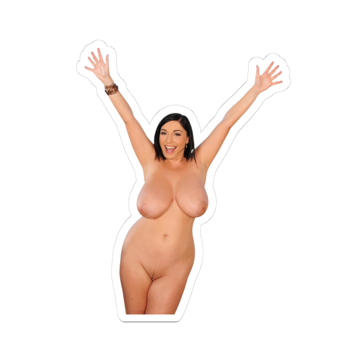Voluptuous Pinup Woman Sticker Vinyl Decal Adult Art Design