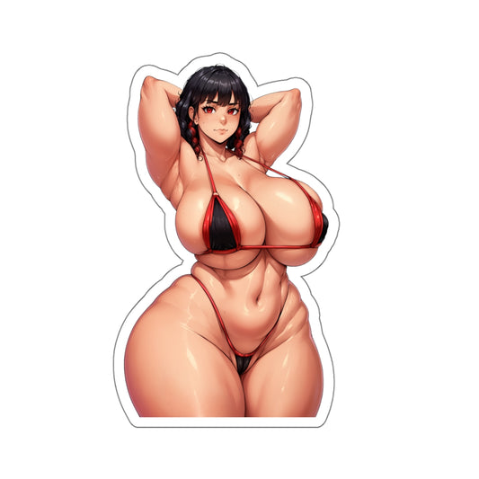 Curvy Anime Girl Thicc Manga Women  Big Breast Waman Stickers Cartoon Girl Comics Stickers E381