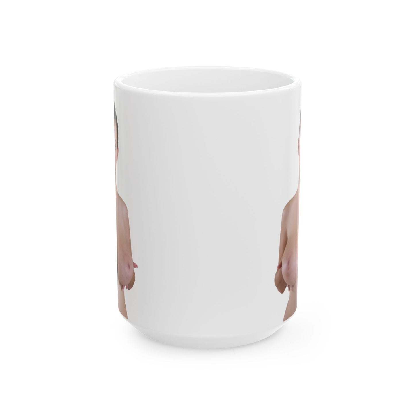 Big Boobs Girl Mugs Sexy Huge Tits Women Uncensored Adult Ceramic Mug, (11oz, 15oz)