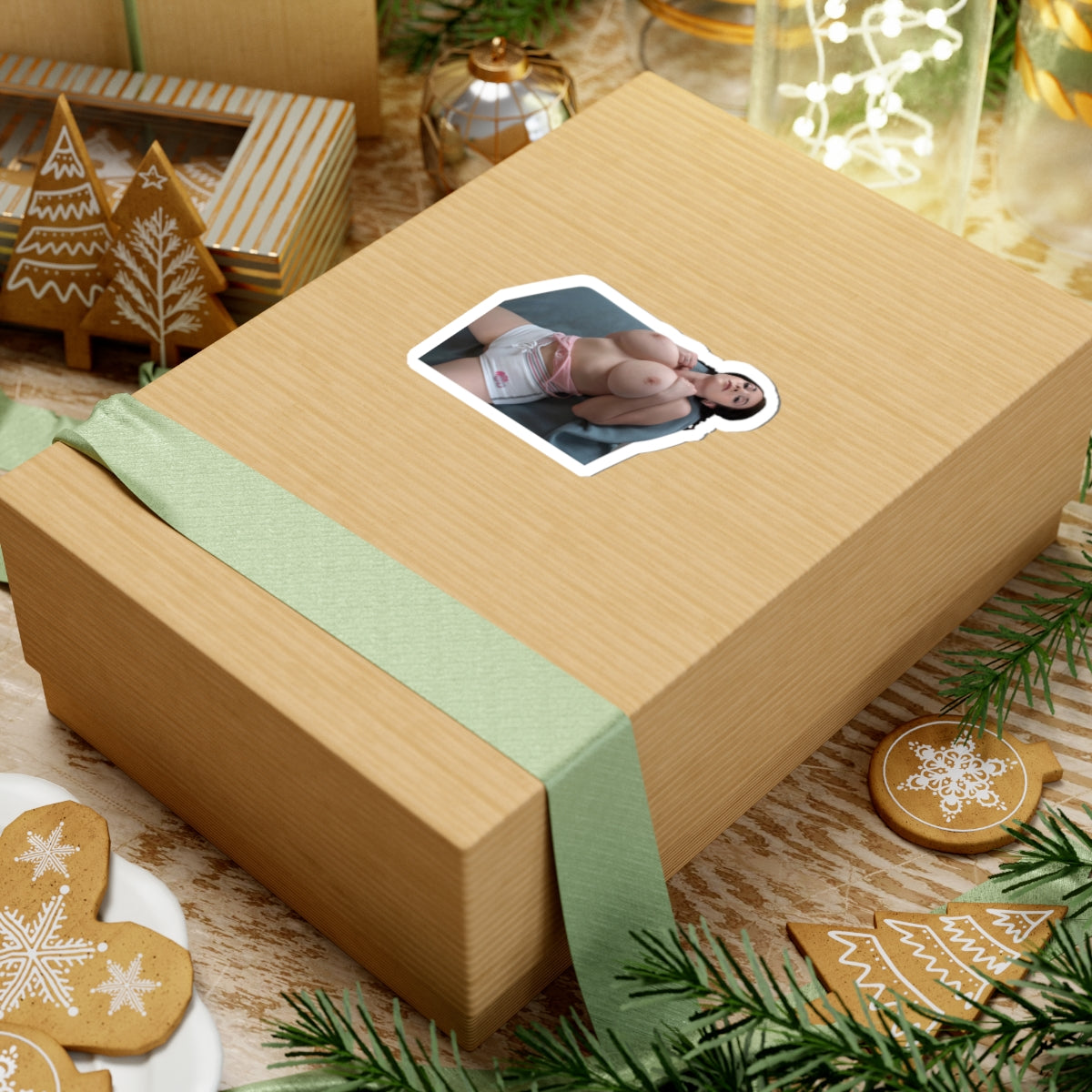 Sexy Beauty Pinup Beauty Big Bust Sticker Cool Laptop Decal