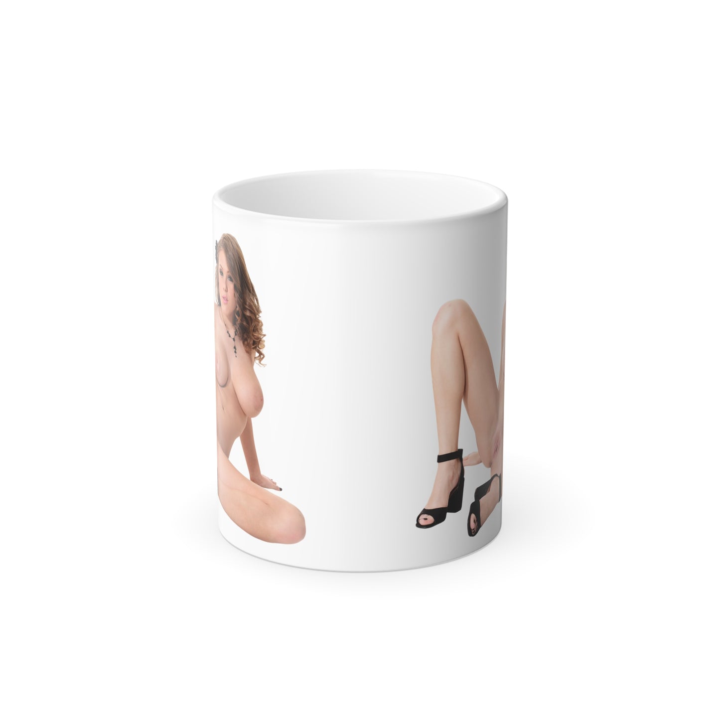 Nudity Mugs Naked Girl Adult Pinup Model Color Morphing Mug 11oz