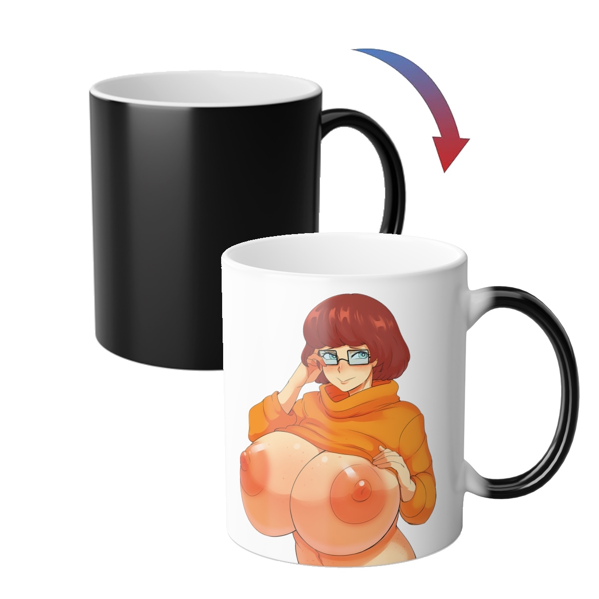 Cartoon Color Morphing Mug 11oz Anime Color Changing Mug Heat changing Mugs Coffee Mug Tea Cup Lewd Adult Hentaii Mugs C1