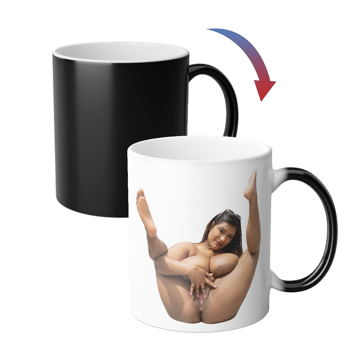 AA Color Morphing Mug 11oz Sexy Naked Girl Color Changing Mug Uncensored Mugs