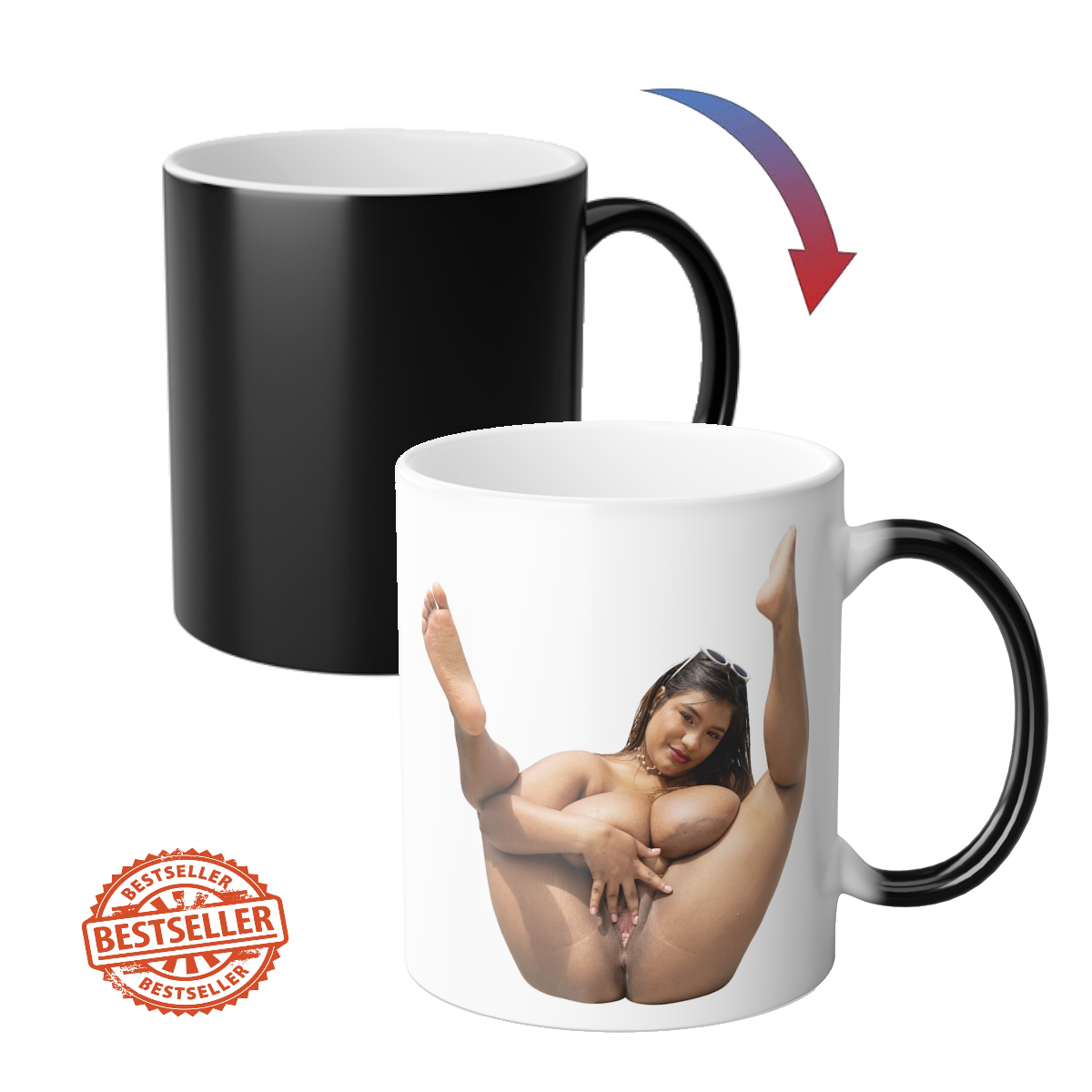 AA Color Morphing Mug 11oz Sexy Naked Girl Color Changing Mug Uncensored Mugs